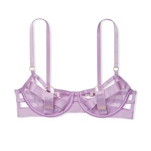 VERY SEXY Strappy Open Cup Demi Bra sz. 32DD NWT